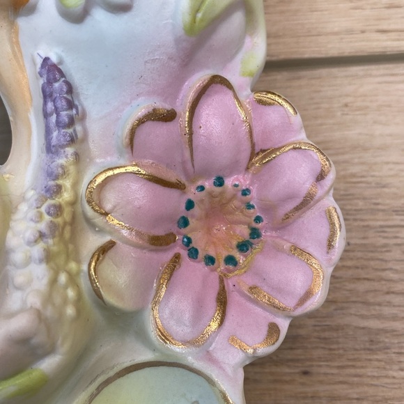 Vintage Cherub Porcelain Bud Stem Vase‎ Coquette Angelcore Fairycore Floral - Picture 3 of 10